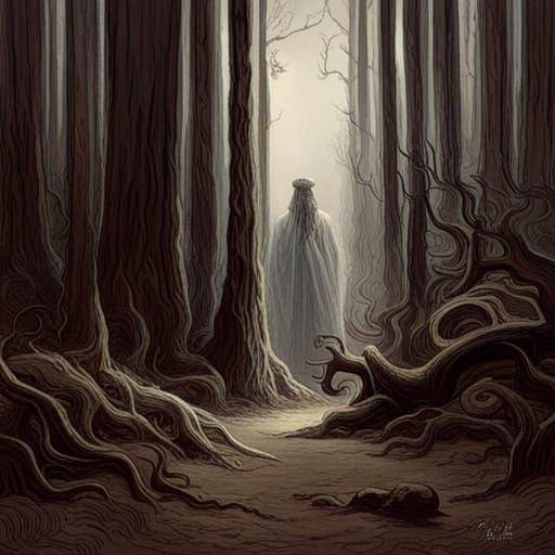 Gothic Horror: Truth and Lies Engraving