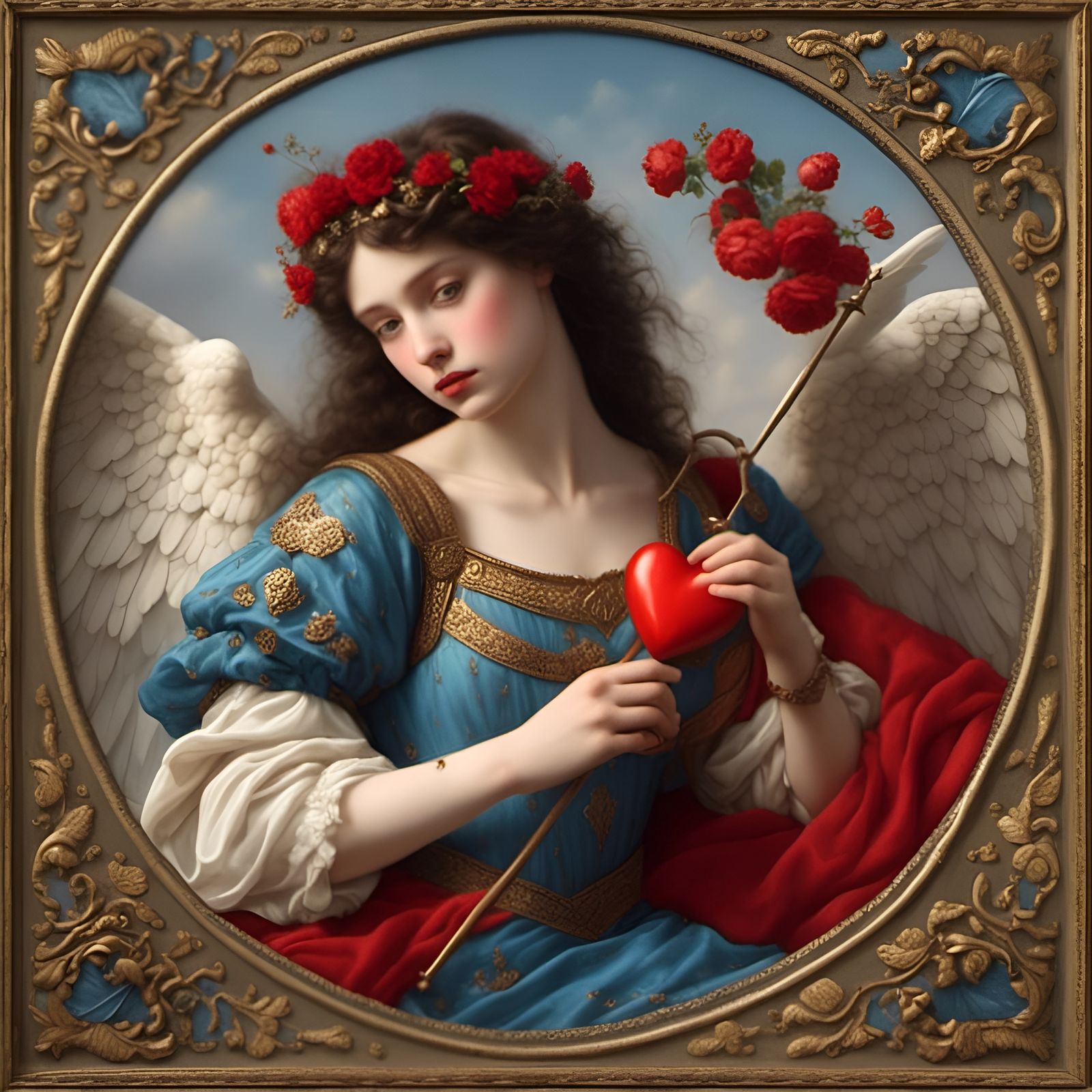 Valentine's Day Photo of Woman Holding Heart