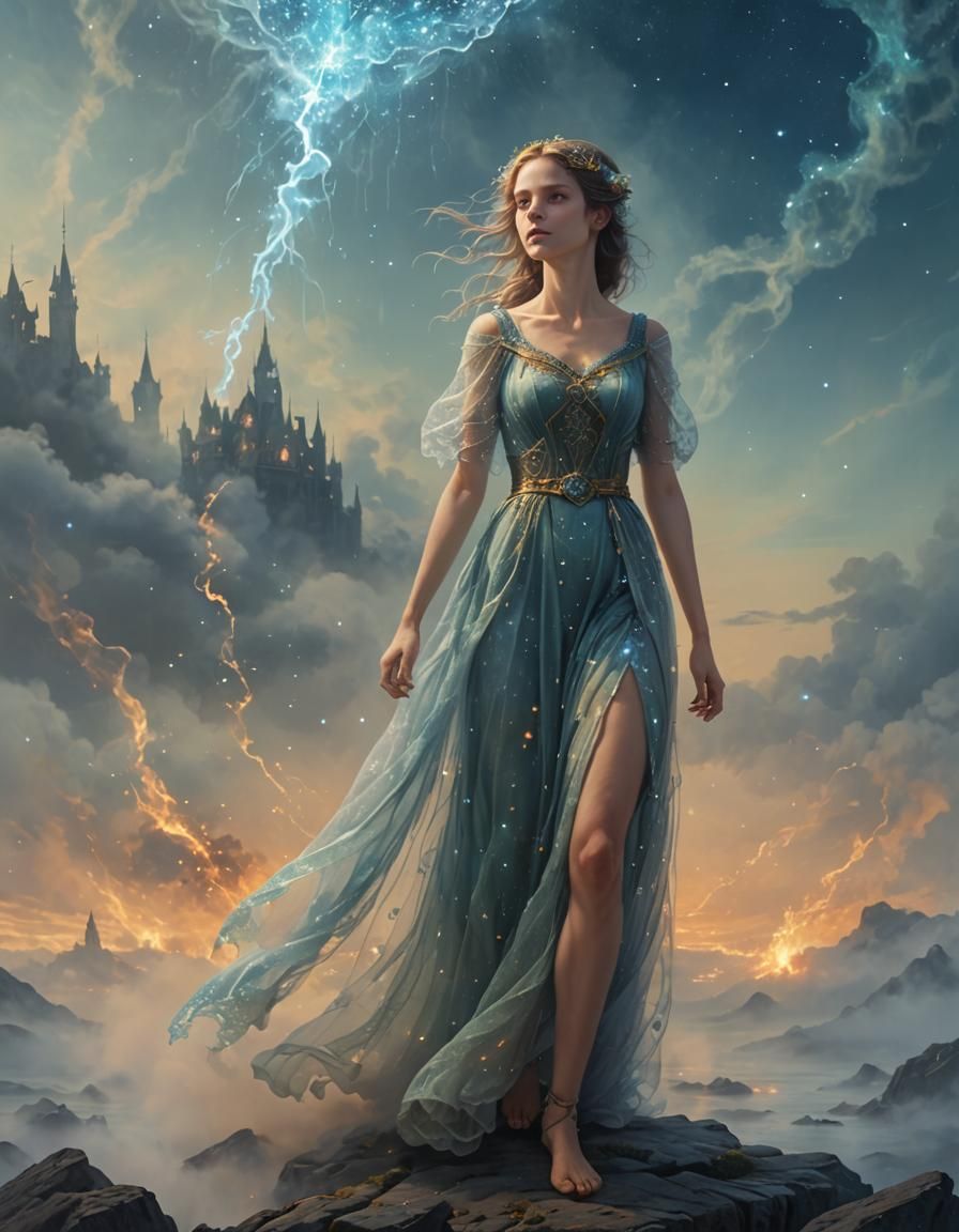 Ethereal Beauty in Bioluminescent Fantasy