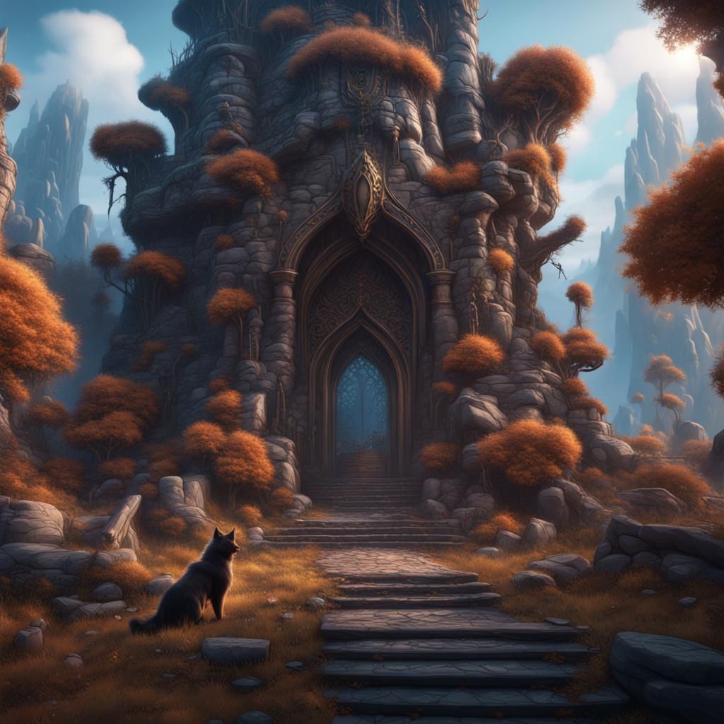 Fantastical Furry Splash Screen in Deep Color