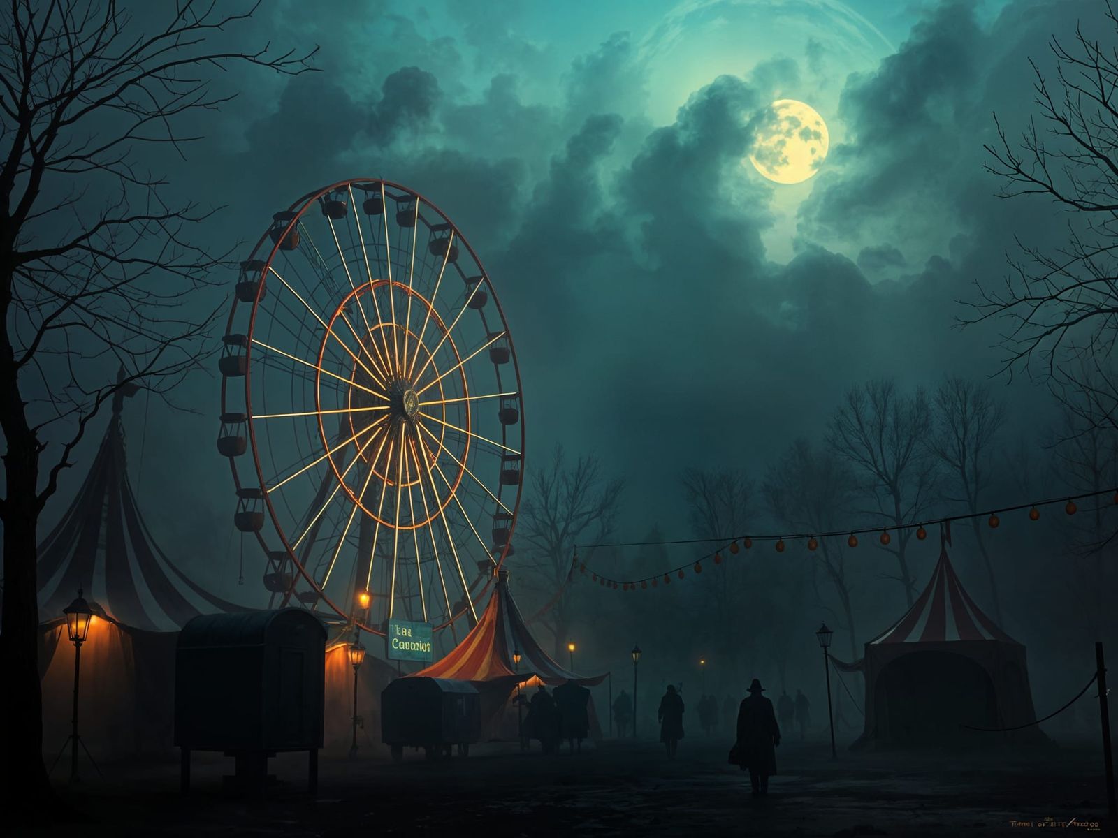 Sinister Carnival in a Haunted Ambient Style