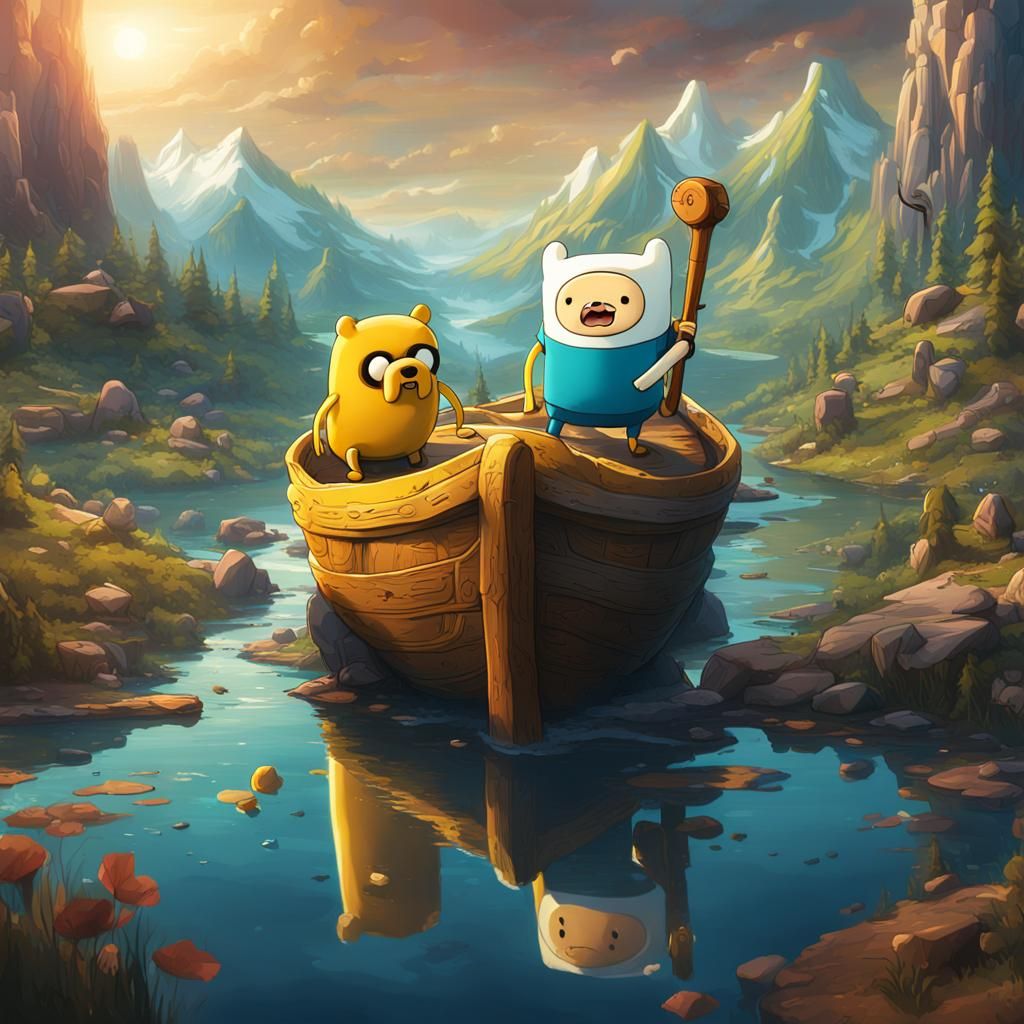 Jake and Finn: Detailed Matte Painting in Deep Color