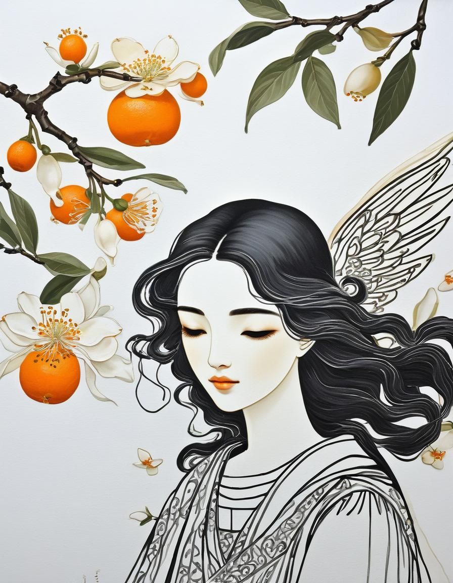 Korean Cuisine with Angel and Orange Blossoms