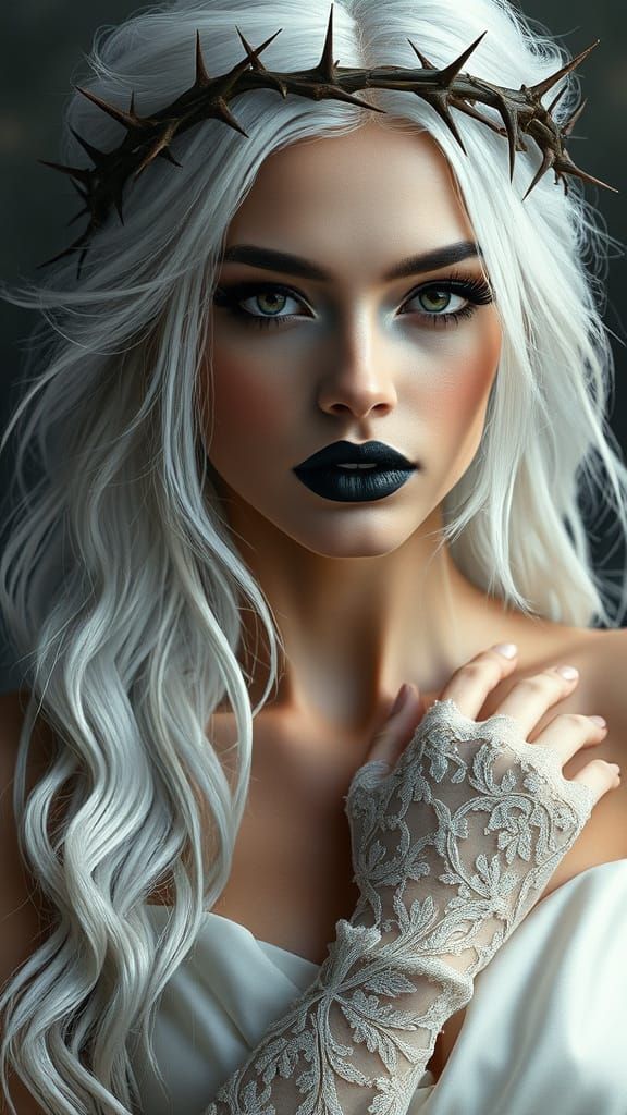 Ethereal Queen in Hyper-Realistic Style