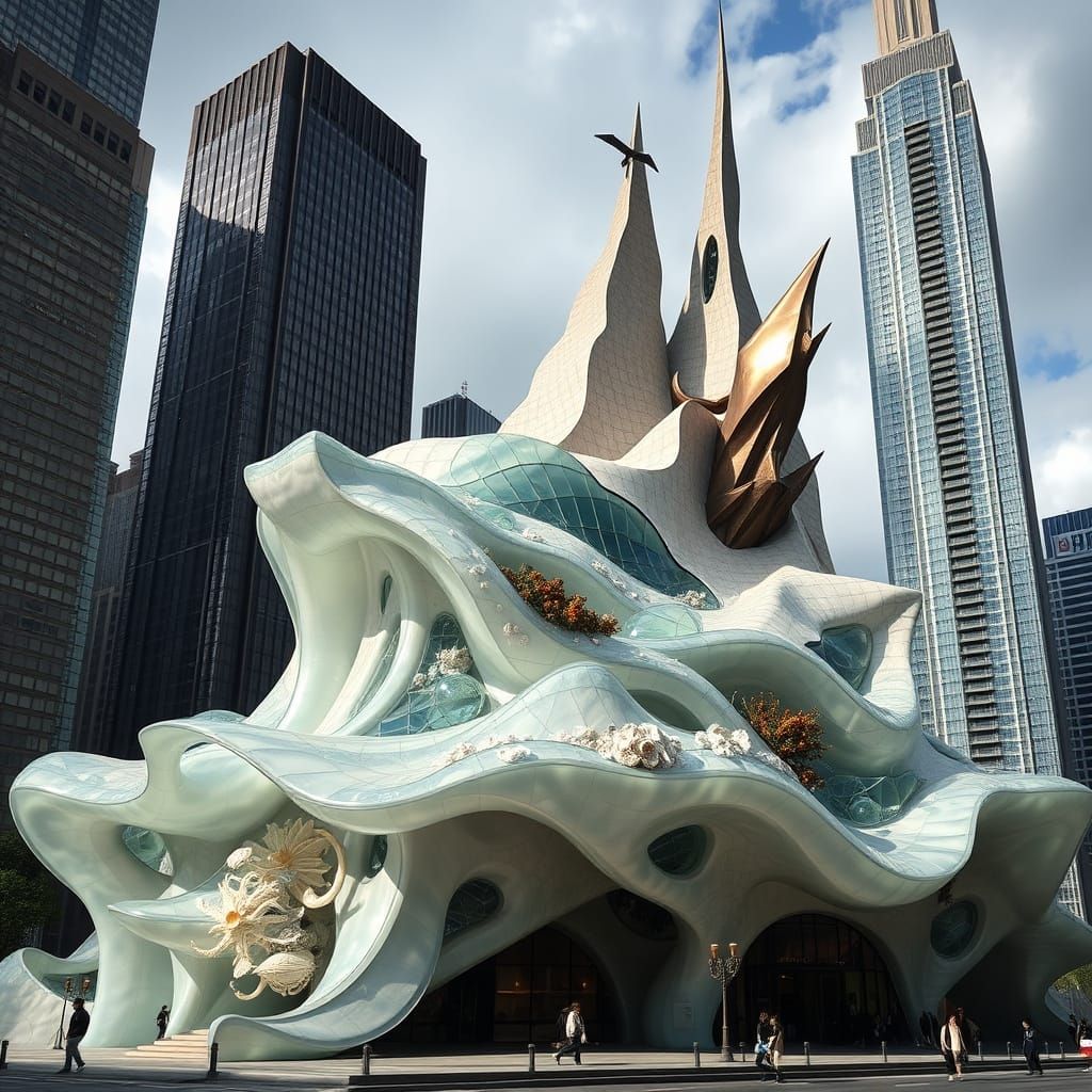 Surrealistic Aquatic Metropolis Monument