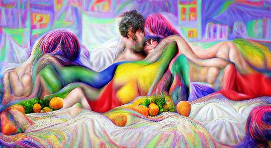Colorful Fauvist Hyperrealistic Sexual Union in 8K
