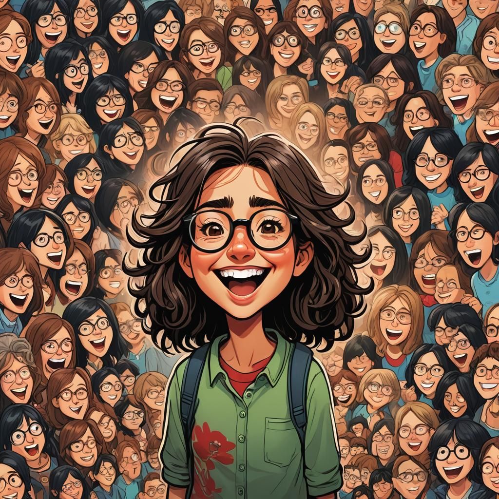 Cartoon Girls in Comic Book Art Style