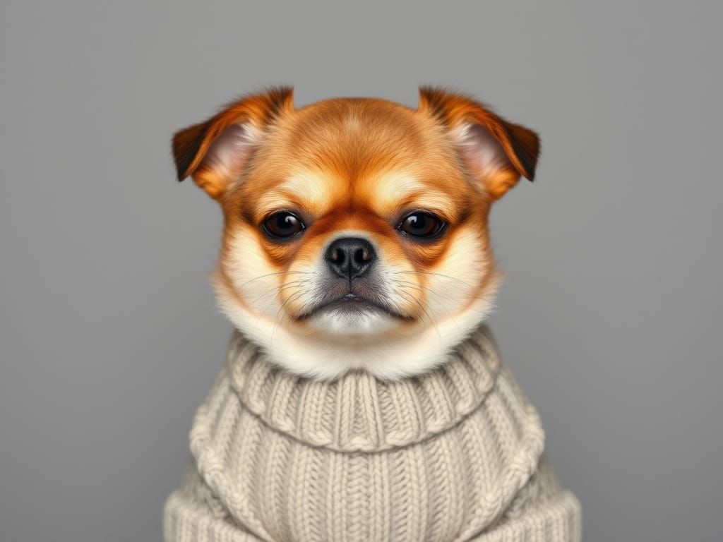 Fufu Dog in Guilty Sweater