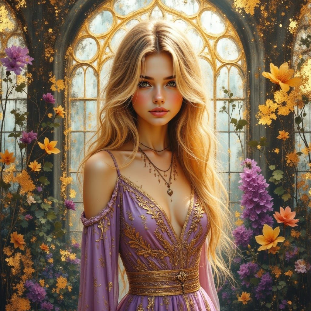 Lorna in the Greenhouse