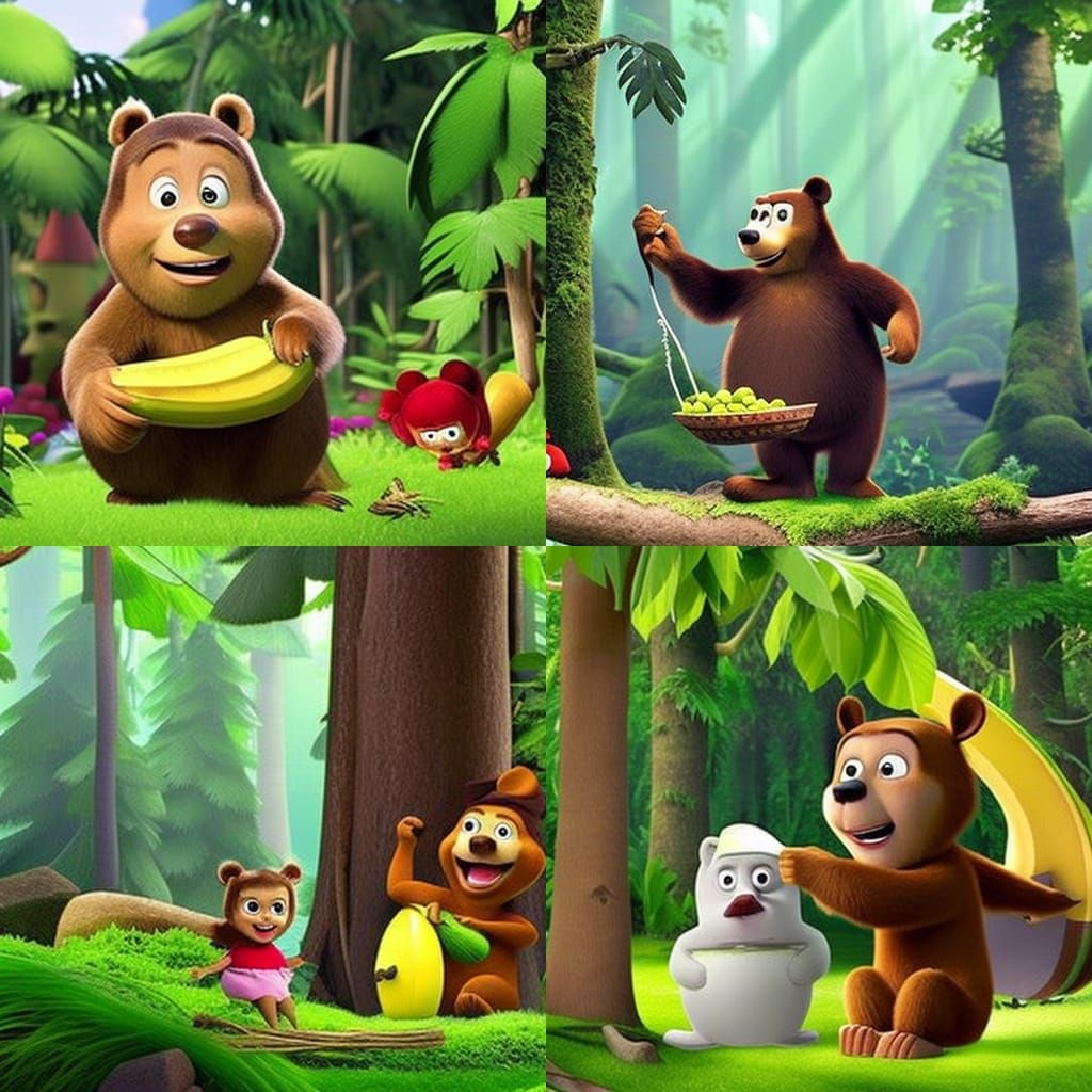 Masha and the Bear: Jungle Banana Fun