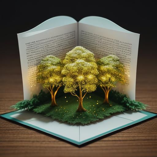 Pop-Up Book in Professional Photography Style