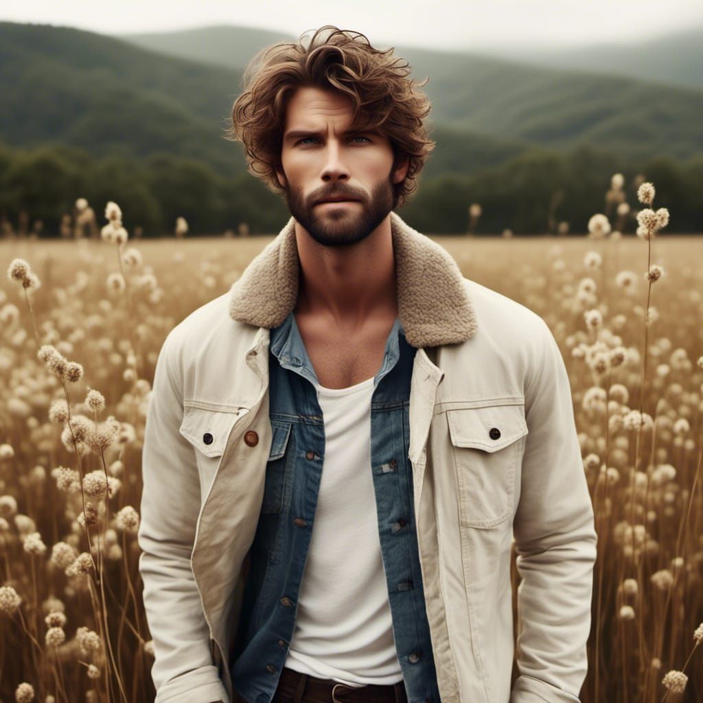 Hyperrealistic Portrait of a Handsome Young Man