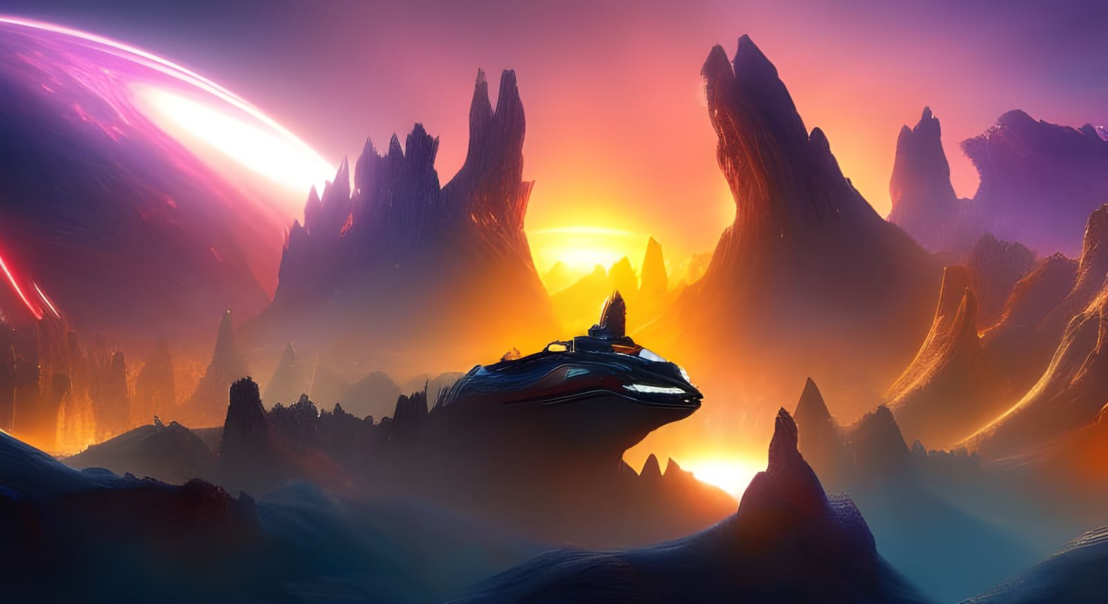 Good Morning NC #229: Sunrise Over The City Of @Ulfinger On The Planet Ulfinger