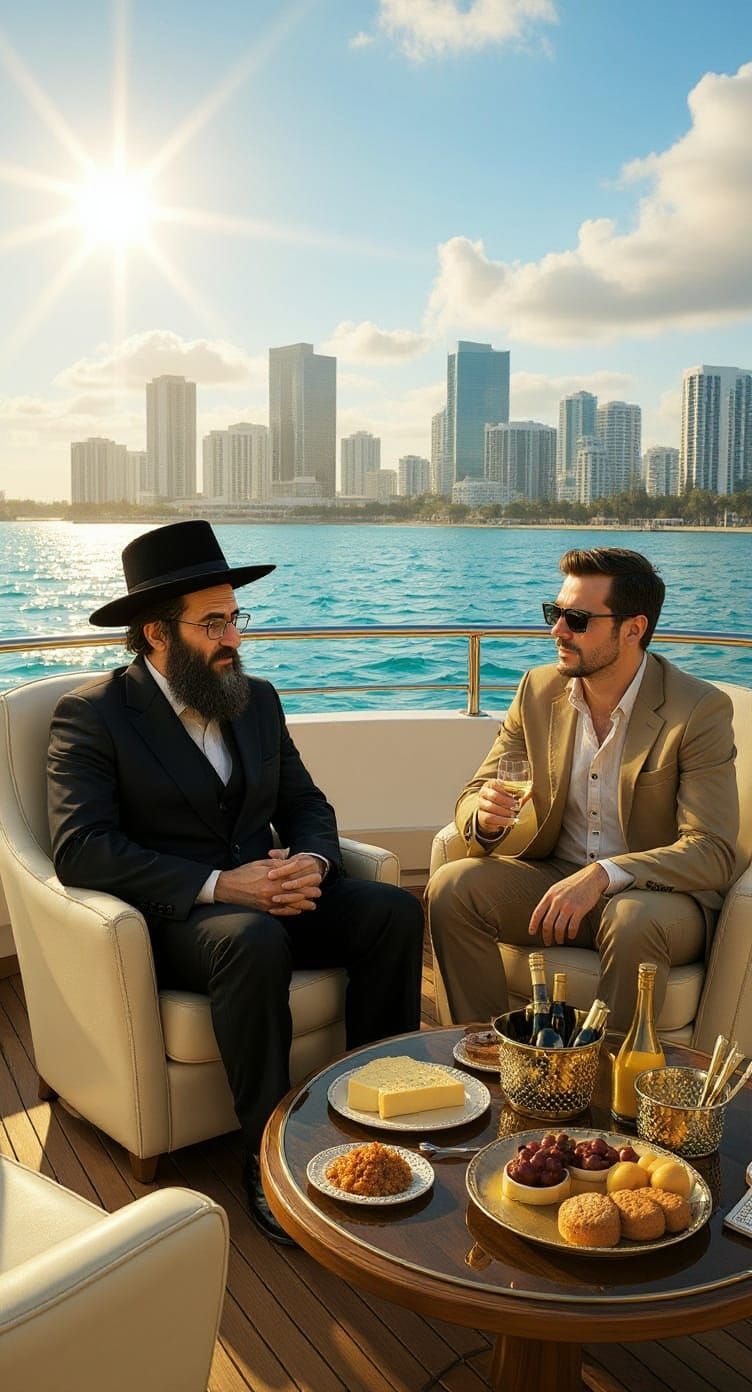 Hasidic Principal Enjoys Miami Yacht Life in Digital Comic S...
