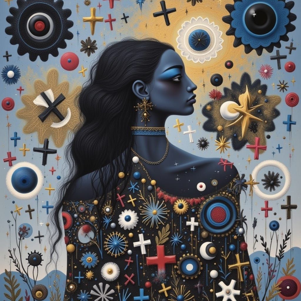 Surreal Pink Church with Adorable Cats