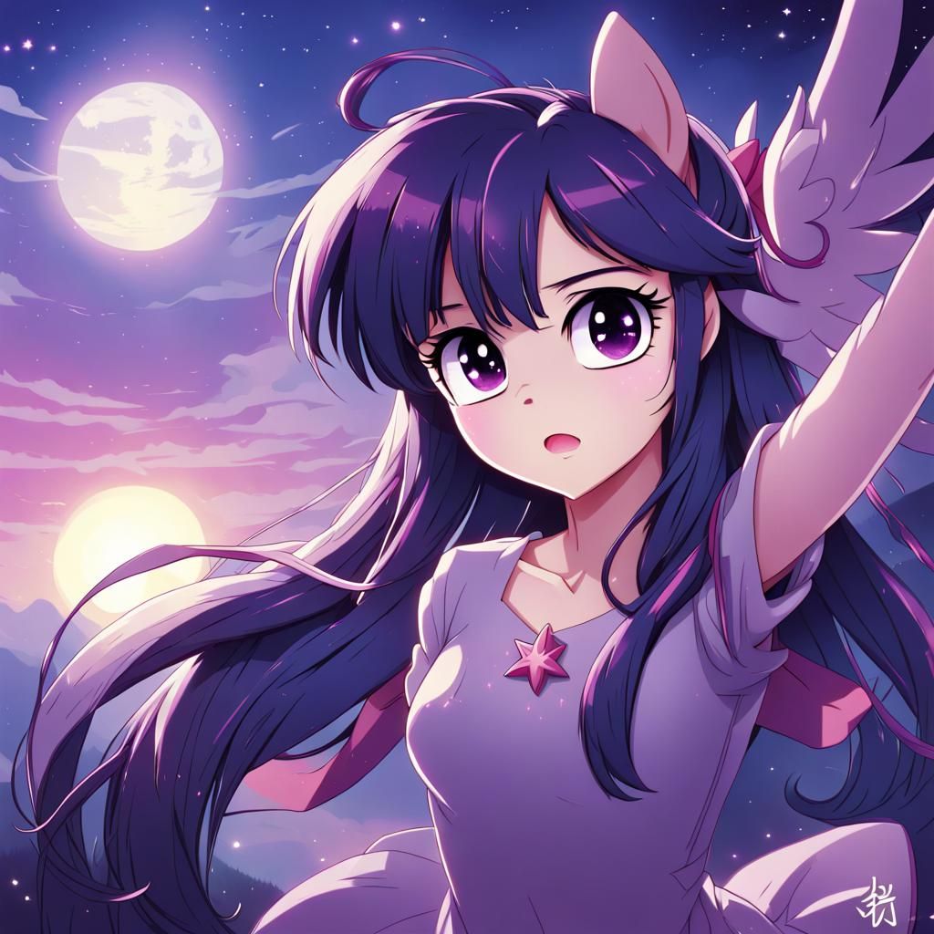 Twilight Sparkle in Anime Style
