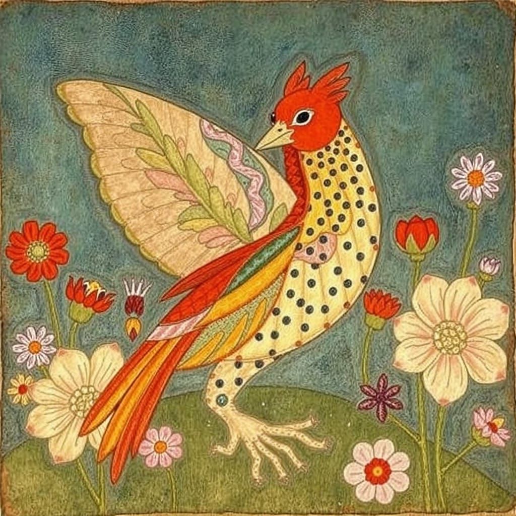 Artistic Portrait Inspired by Phoebe Anna Traquair's Style