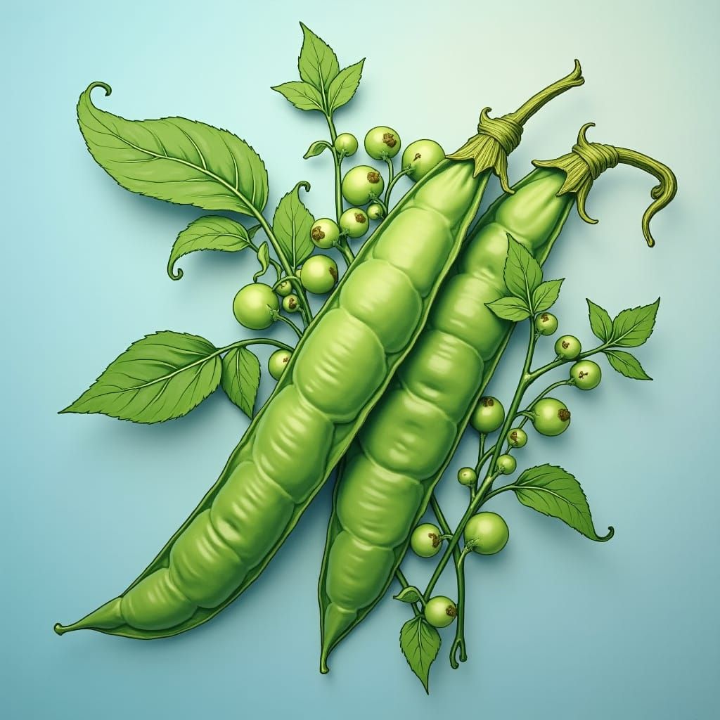 Visualize whorled peas.