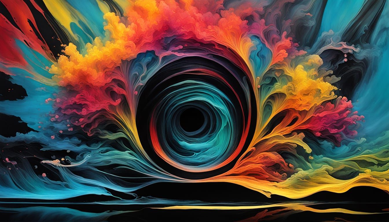 A cluster of stars from a vortex tunnel funnel slowly dissol...