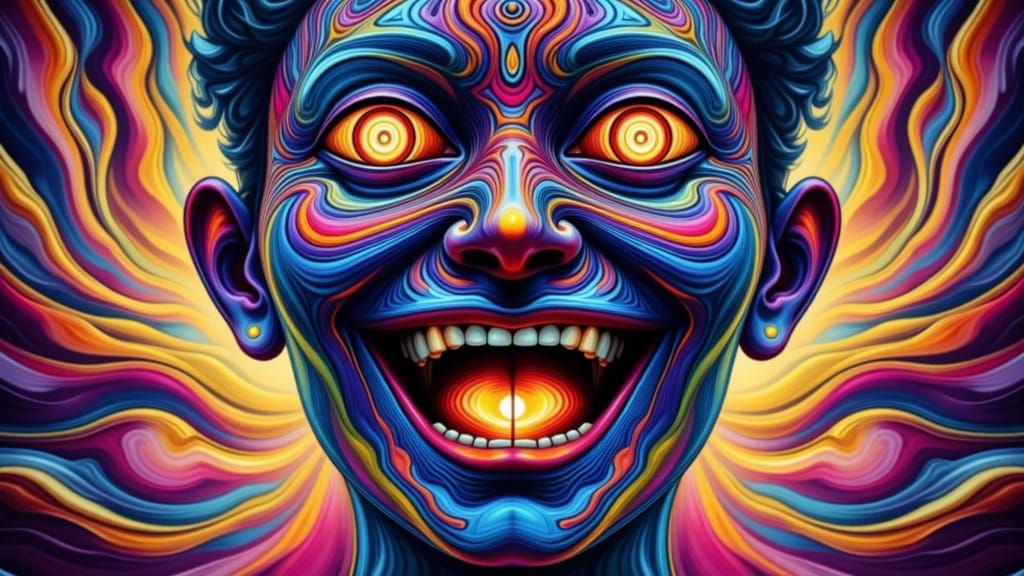 Surreal Quantum Dream Portrait in De Stijl Style