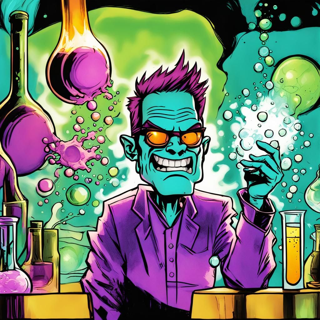 Dexter's Laboratory: Bubbling Bliss in Comic Art