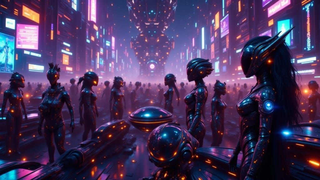 An alien rave