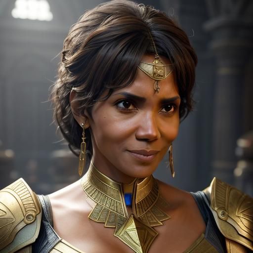 Egyptian Goddess Princess Portrait in 8K