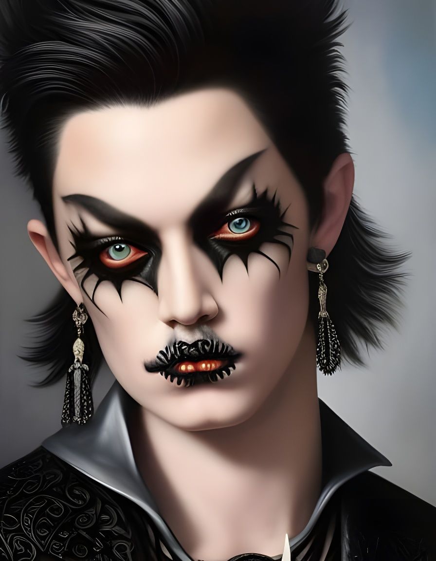 androgynous goth guy