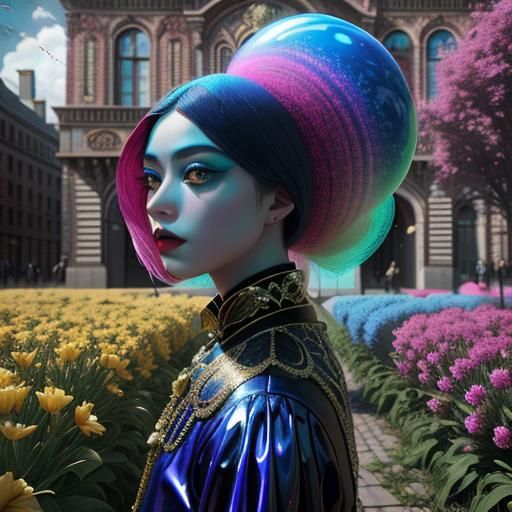 Surreal Renaissance: Glamorous 3D Render