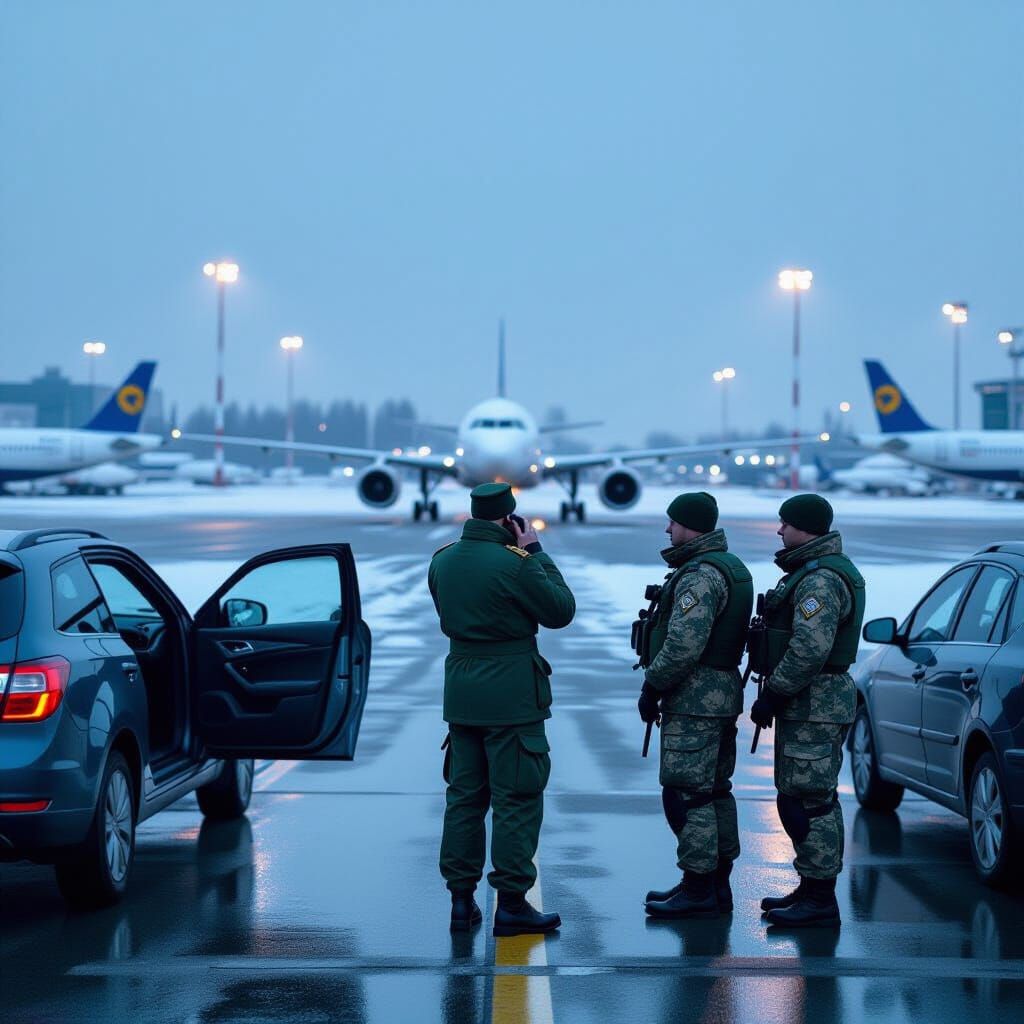 General Kryvonos at Zhuliany Airport on February 24th