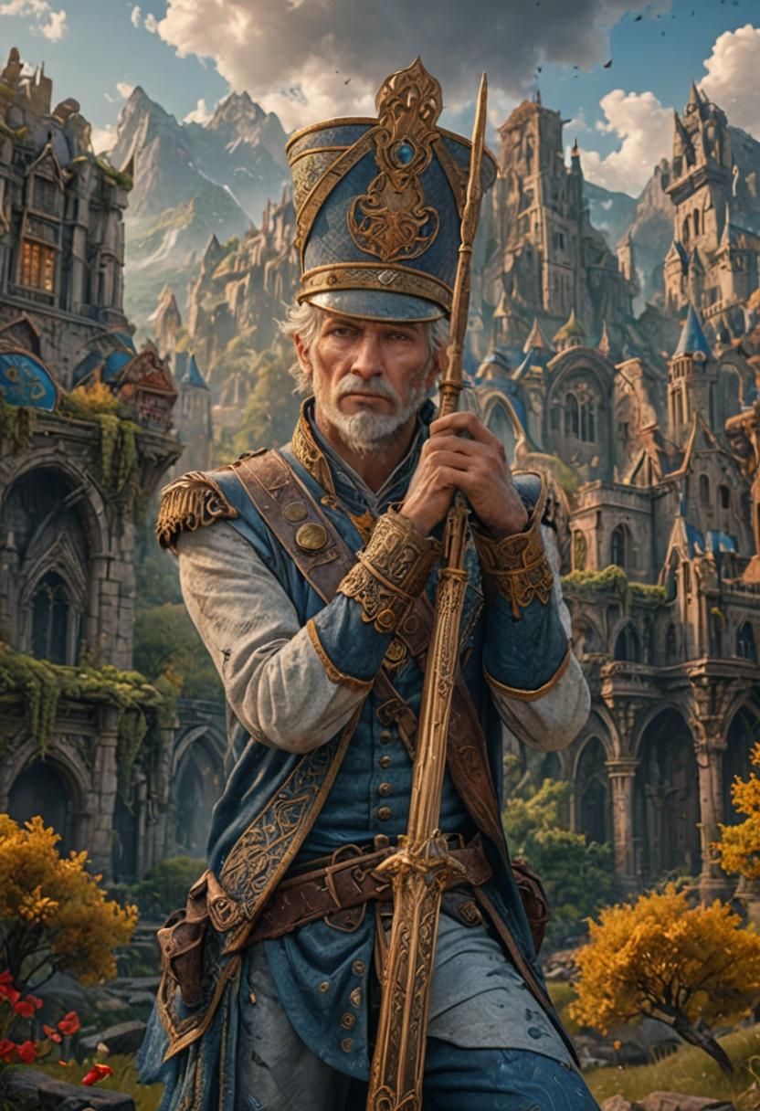 Detailed Fantasy Matte Painting in Realist Style