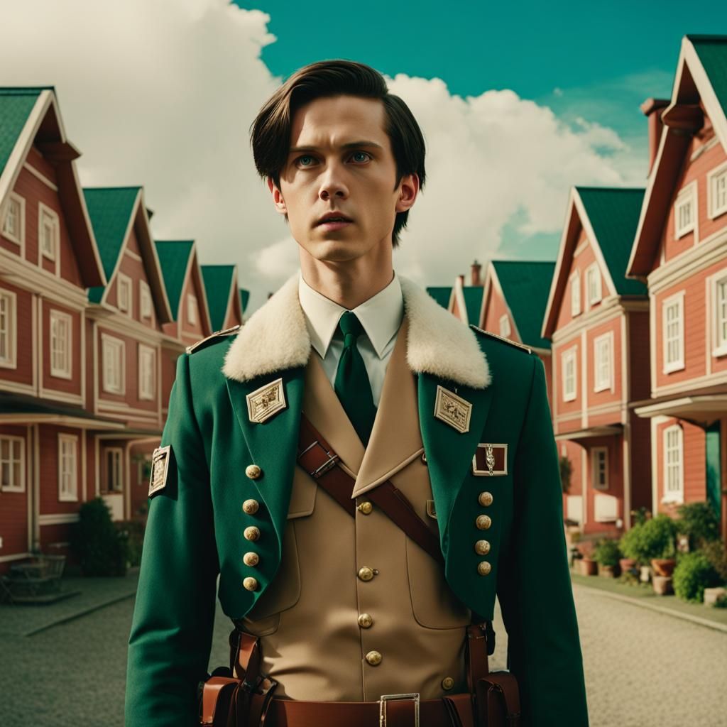 Levi Ackermann in Wes Anderson Style