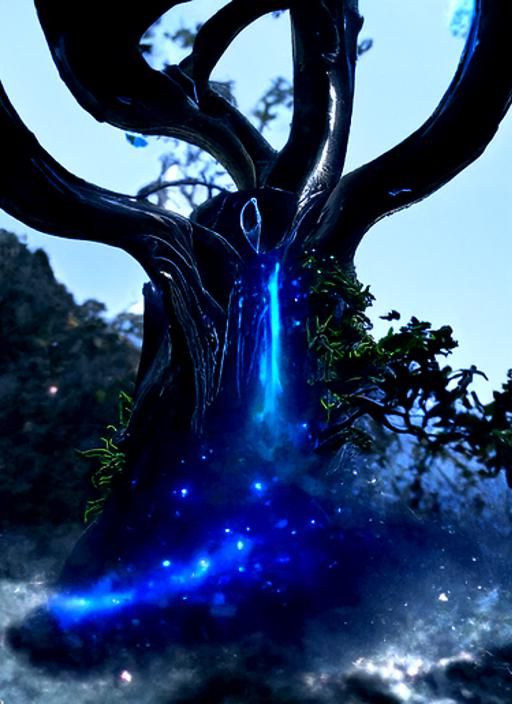Magical Star Tree Matte Painting