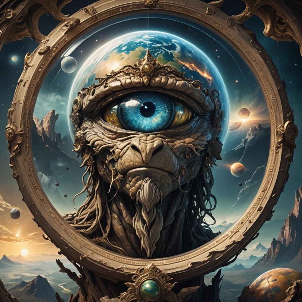 Mythical Guardian Watches Over Earth