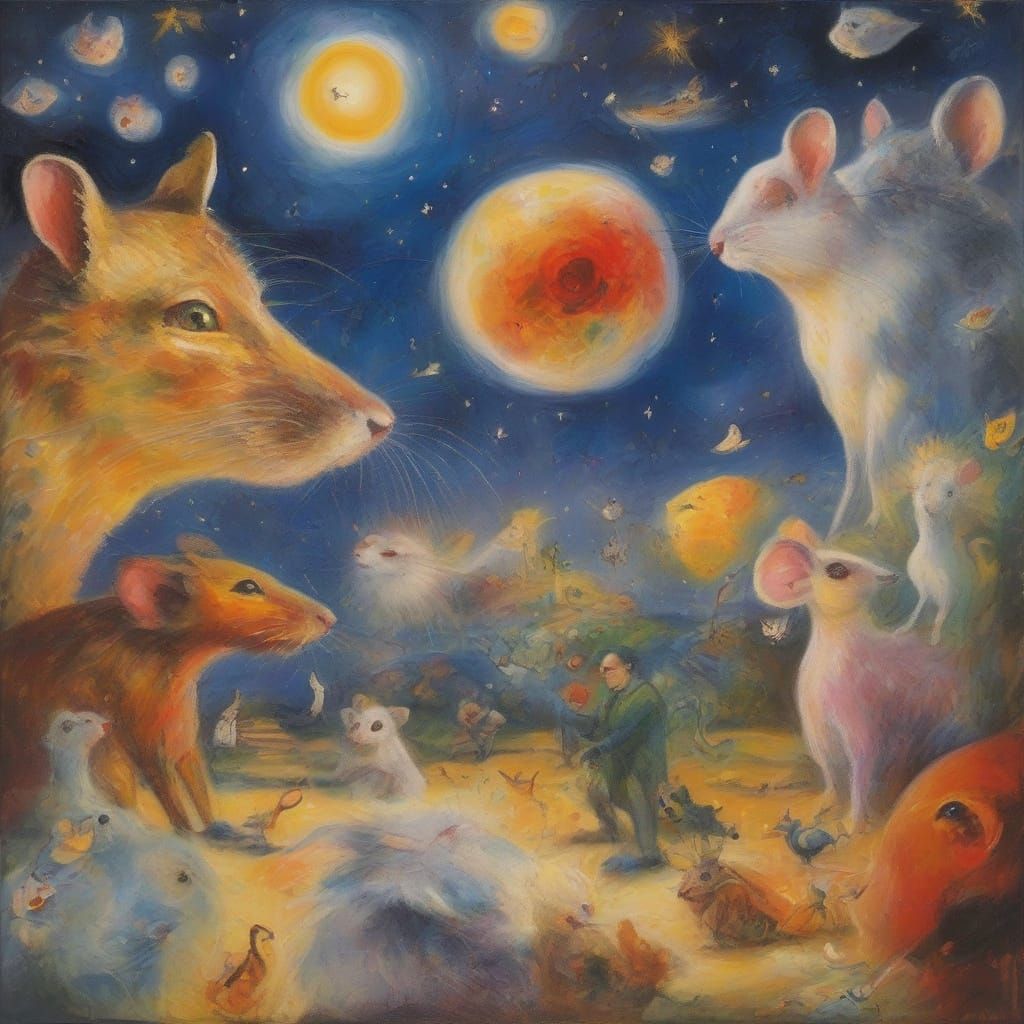 Mice in Space: A Surreal Expressionist Adventure