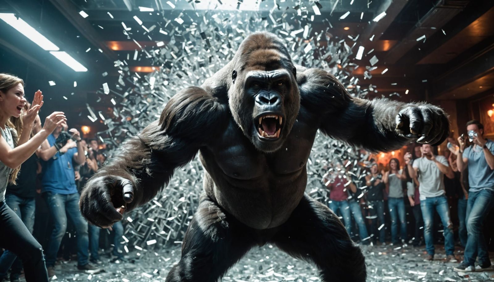 Angry Gorilla's Nightclub Surprise Attack