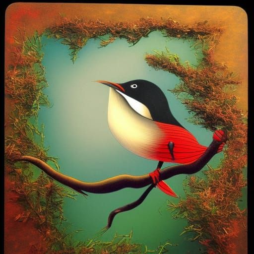 Surreal Stargazing Platform Amidst Flowers and Mycelium