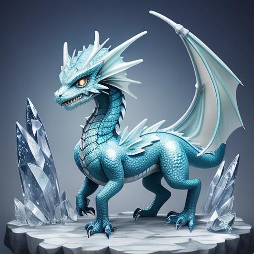Cute Crystal Baby Dragon Hybrid