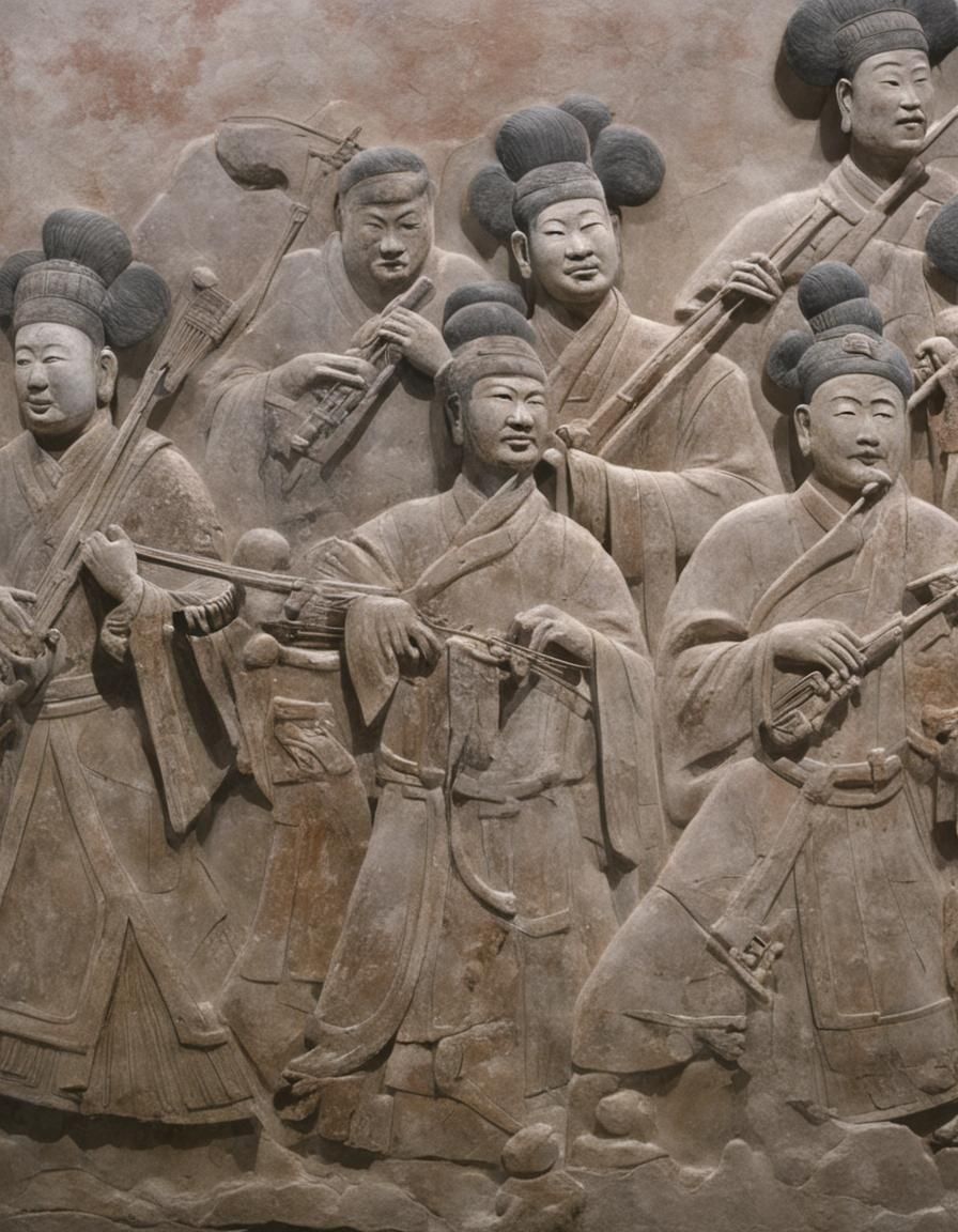 Ancient Musicians Relief from Wang Chuzhi Tomb