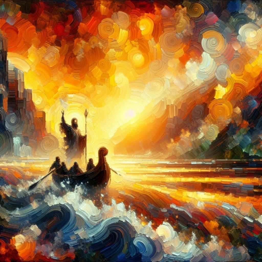 End of Conflict in Oil Paint