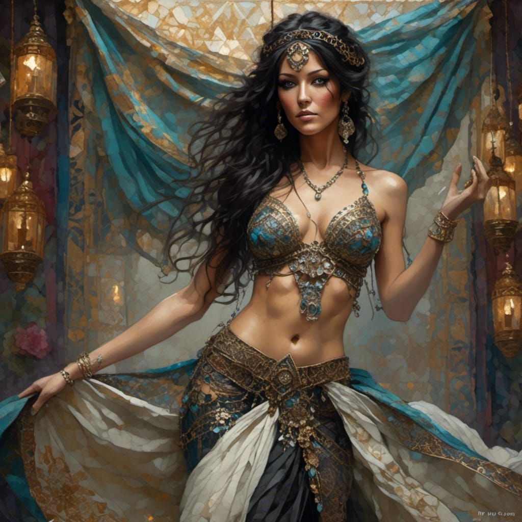Beautiful Belly Dancer in Zentabulous Style