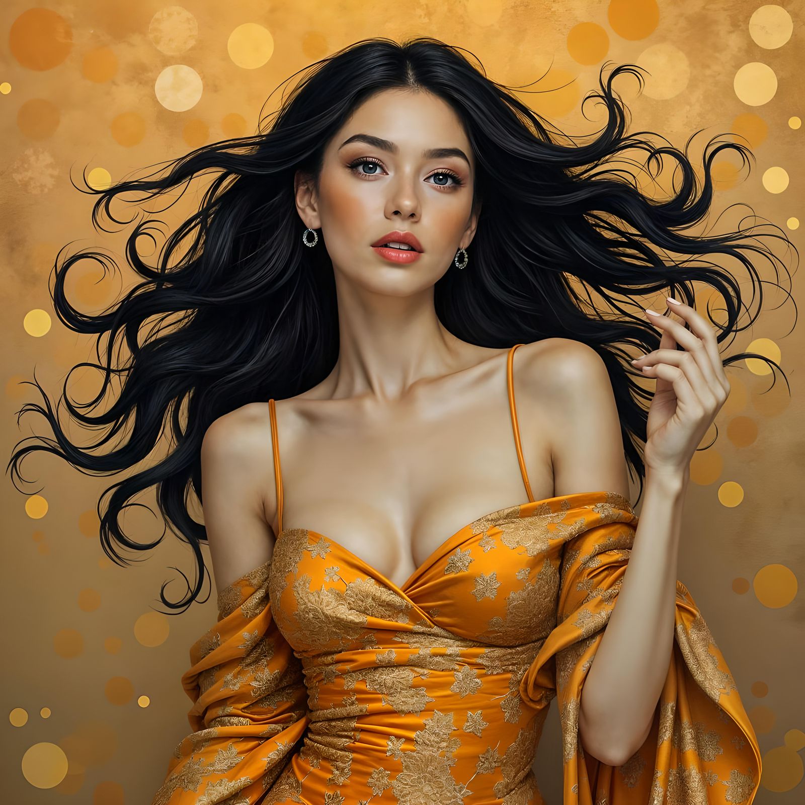 Beautiful Woman Portrait Generated by AI