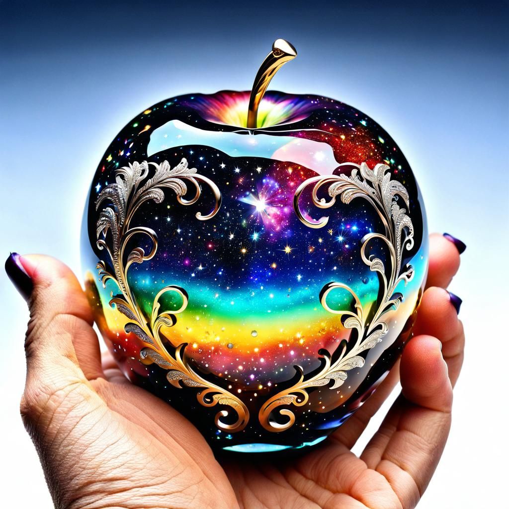 Crystal Apple Galaxy: A Cosmic Masterpiece