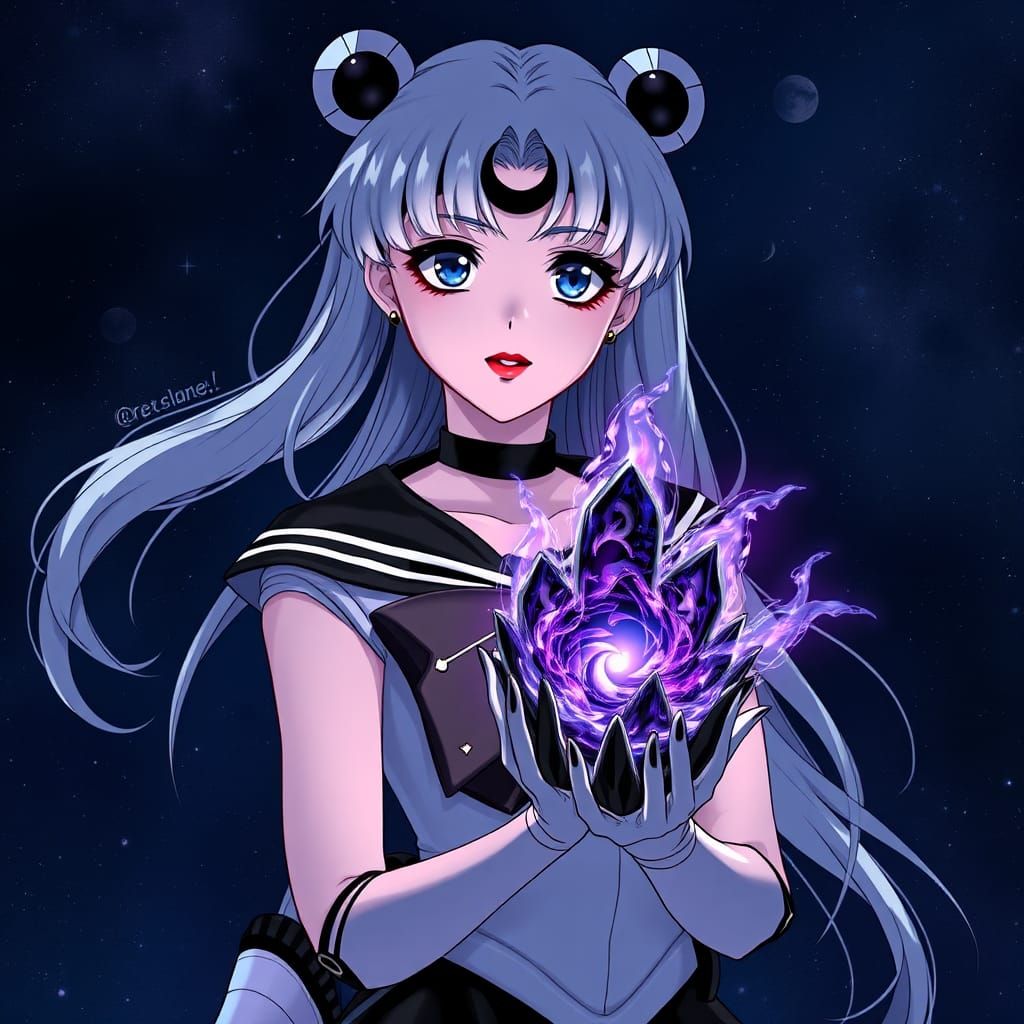Sailor Moon as Black Moon Clan Member