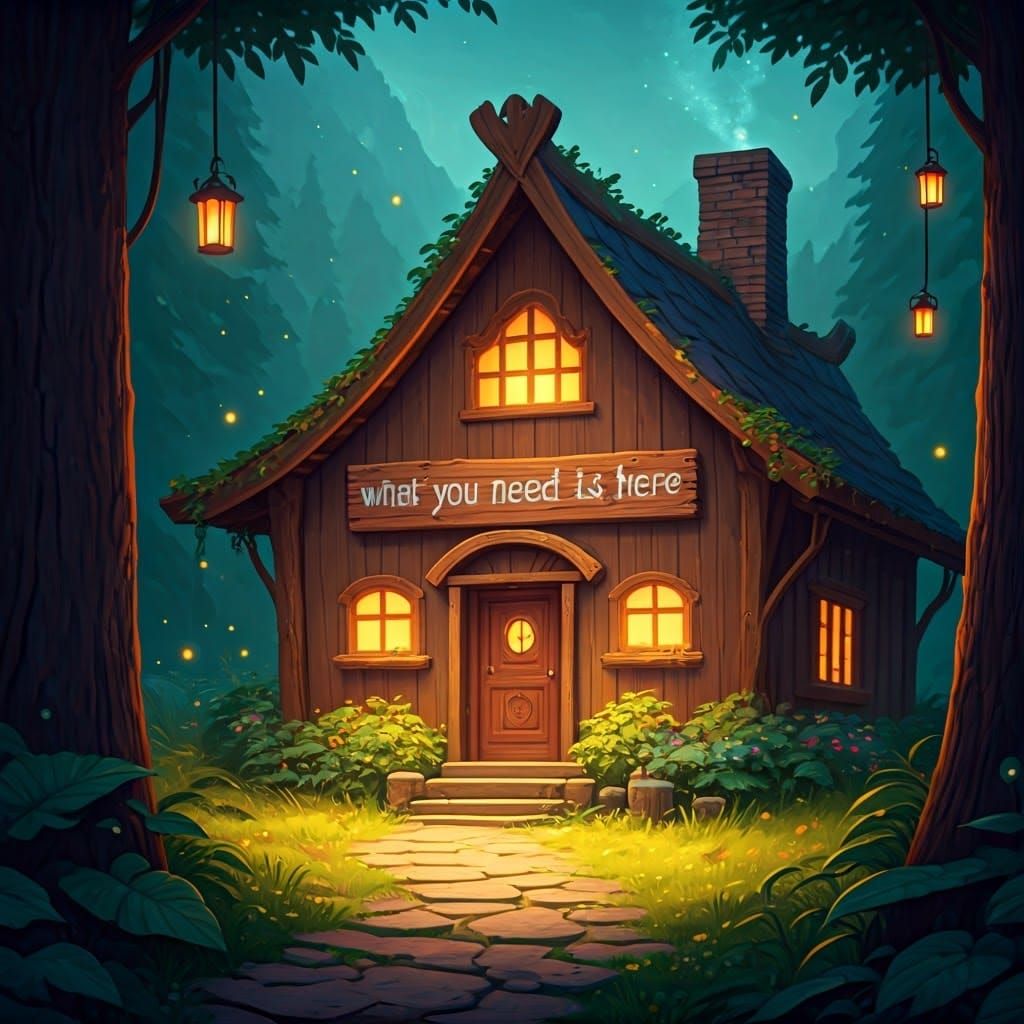 Harmonious House in Serene Landscape