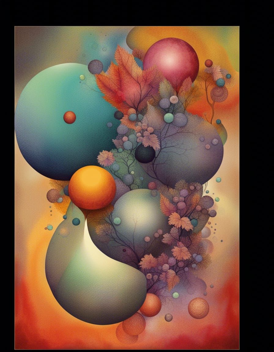 Mysterious Dreamcore Scene with Analogous Colors