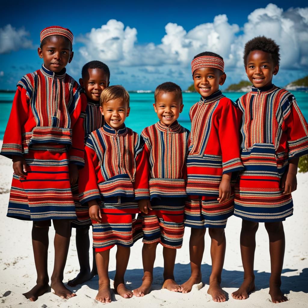 Sami Children in Bahamas: A Cultural Fusion