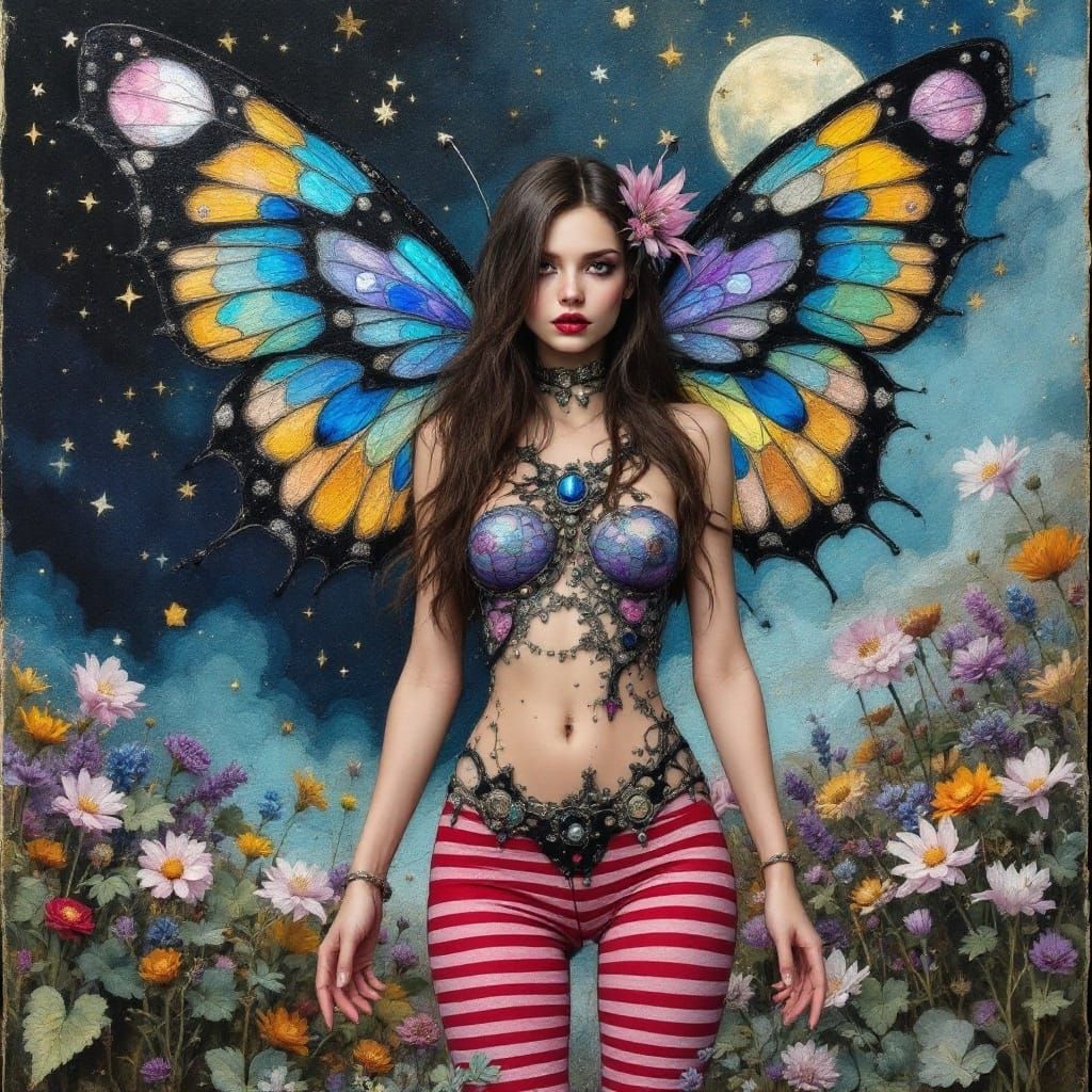 Tim Burton and Ralph Steadman concrete grunge style