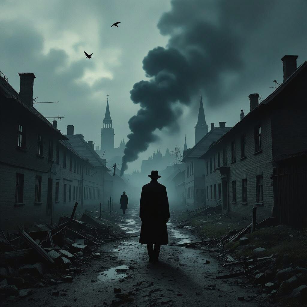 Surreal Dark Concept Art Evoking Loss