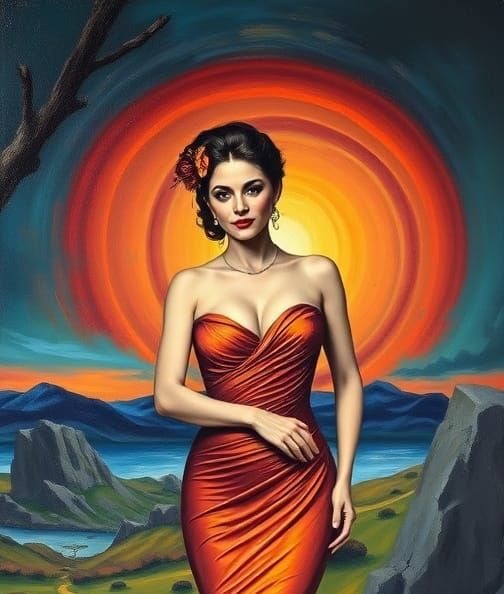 Surreal and Expressionist Double Portrait